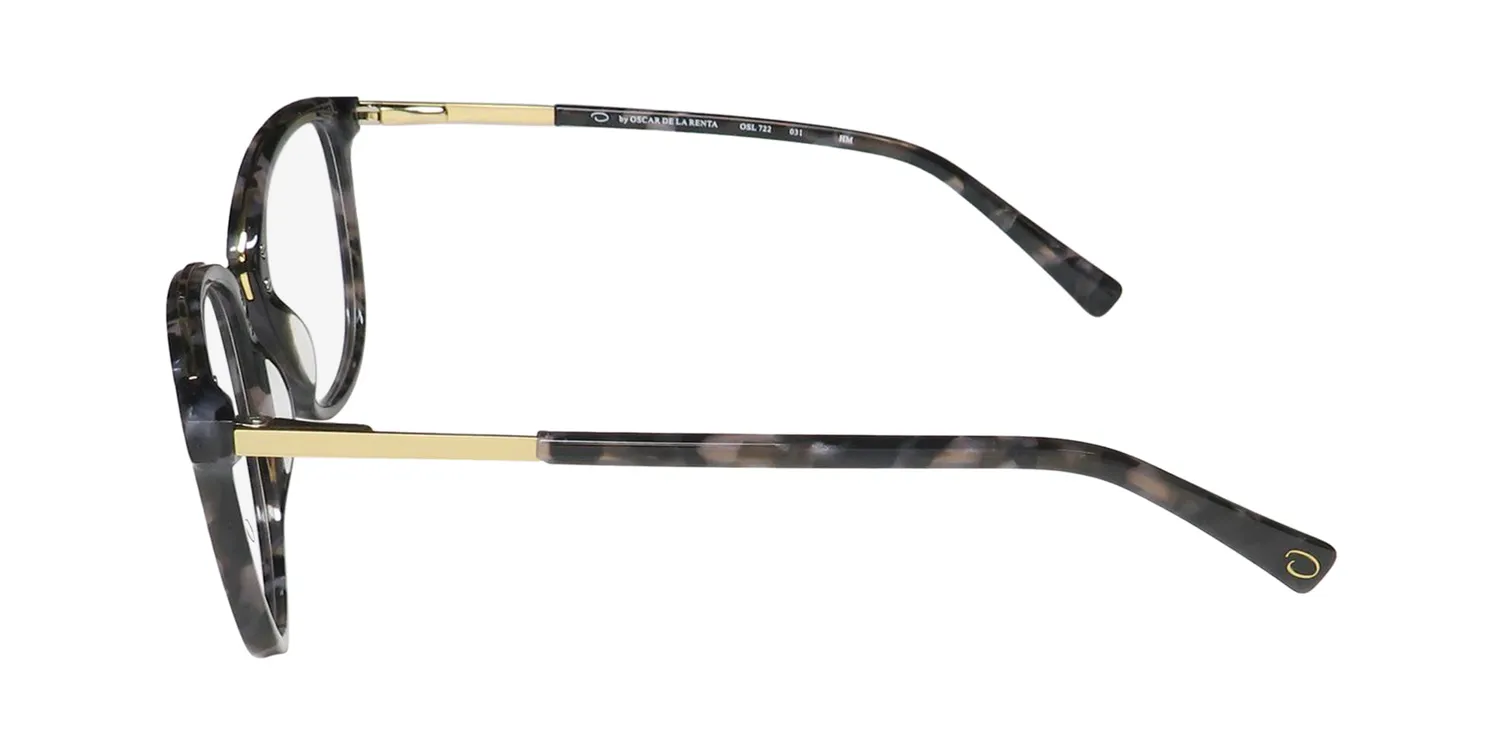 Oscar de la Renta Osl 722 031 Eyeglasses Black Tortoise 50mm 4