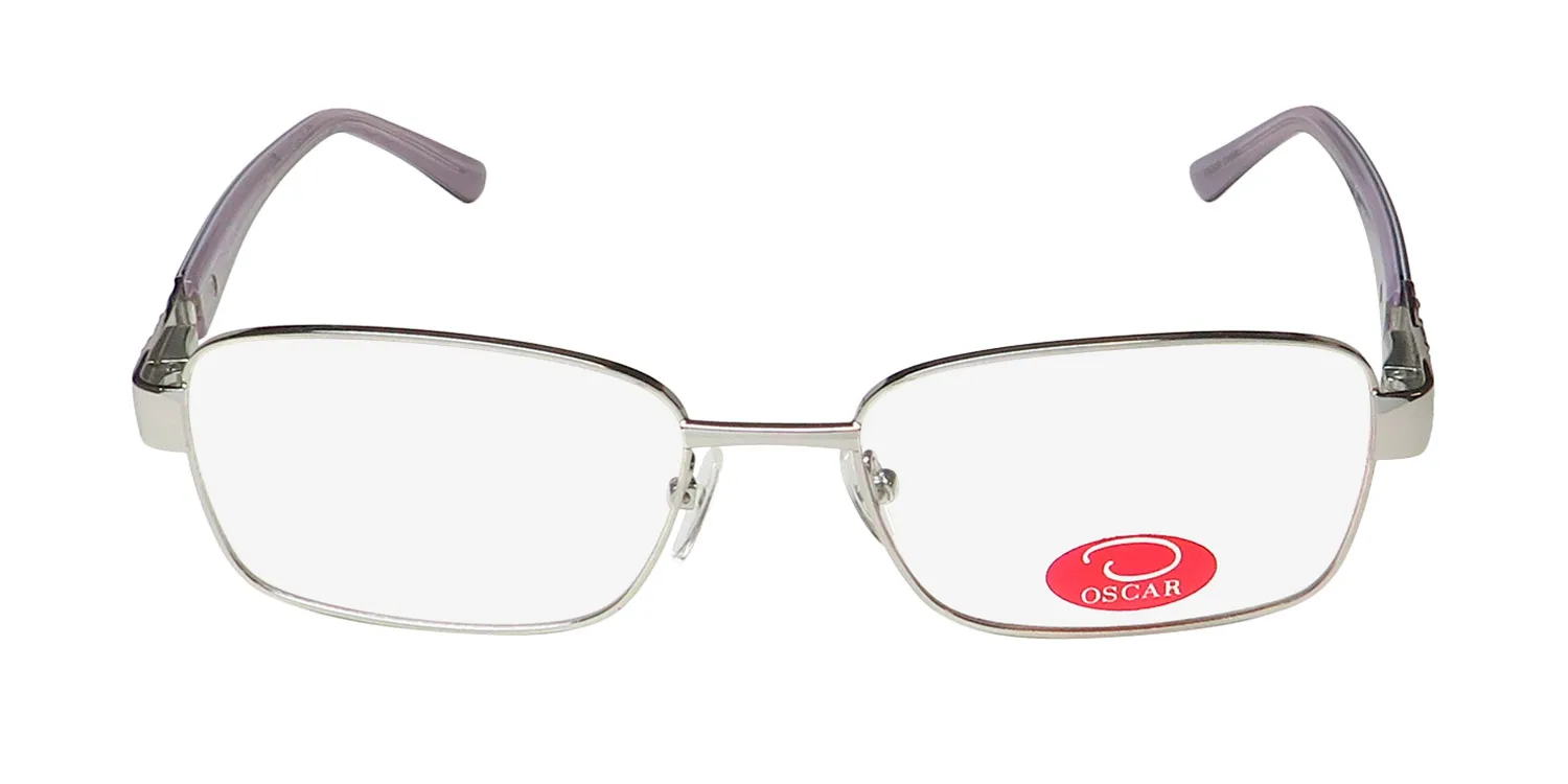Oscar de la Renta Osl 505 045 Eyeglasses Shiny Silver 53mm 3