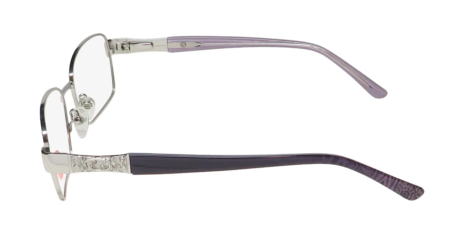 Oscar de la Renta Osl 505 045 Eyeglasses Shiny Silver 53mm 4