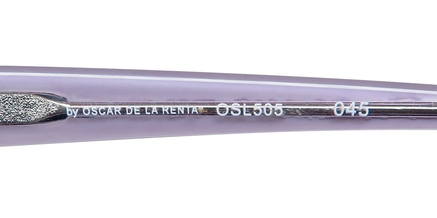 Oscar de la Renta Osl 505 045 Eyeglasses Shiny Silver 53mm 7