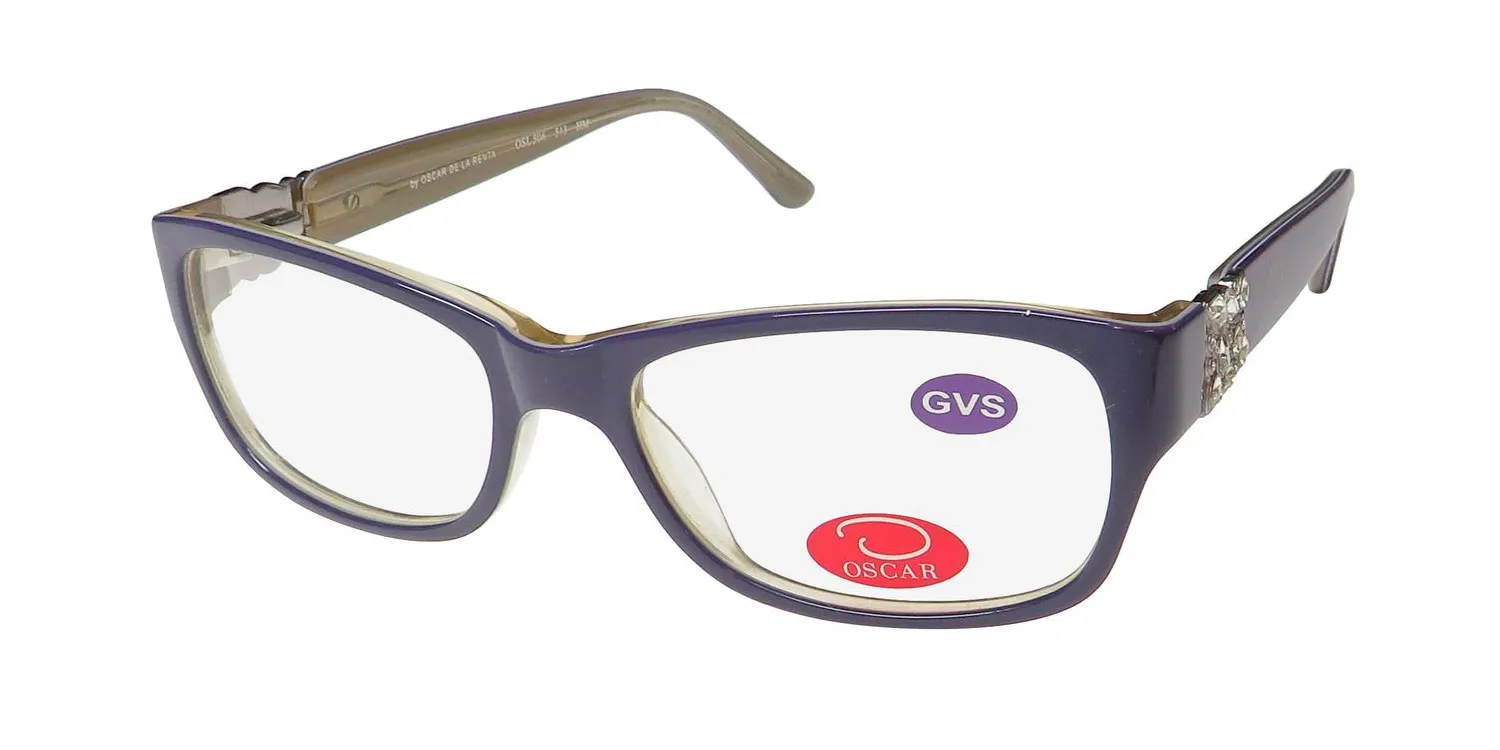Oscar de la Renta Osl 506 513 Eyeglasses Purple 53mm