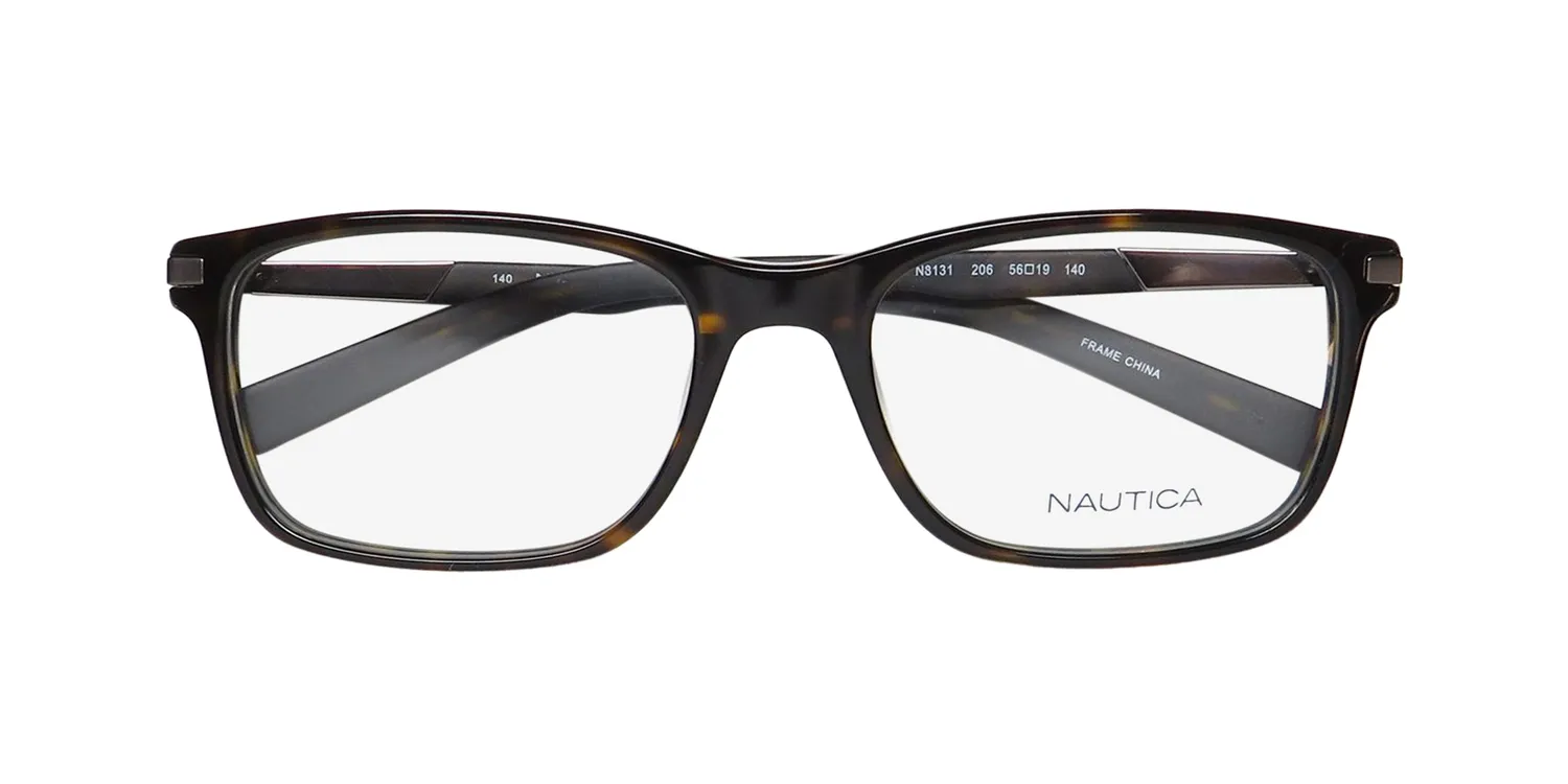 Nautica N8131 206 Eyeglasses Dark Tortoise 56mm Unisex 2