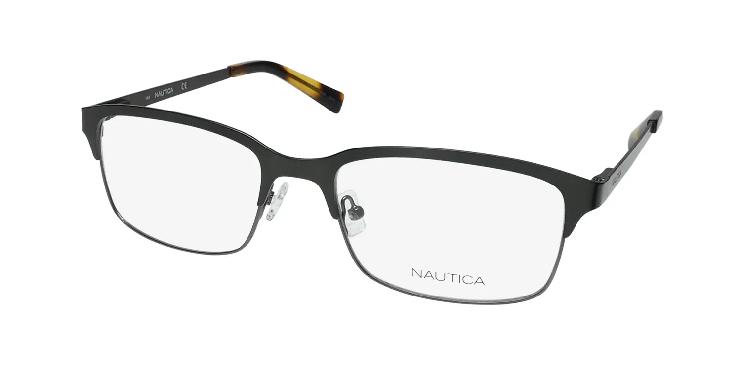 Nautica N9104 325 Eyeglasses Matte Olive 56mm