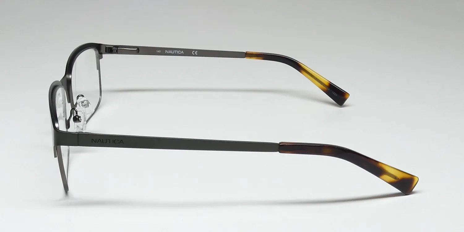 Nautica N9104 325 Eyeglasses Matte Olive 56mm 4