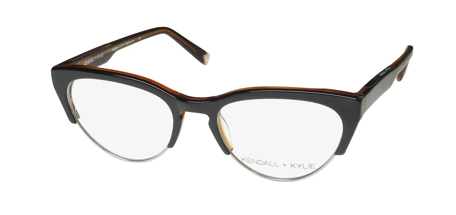 Kendall + Kylie Kko146 Roslyn 001 Eyeglasses Black 50mm