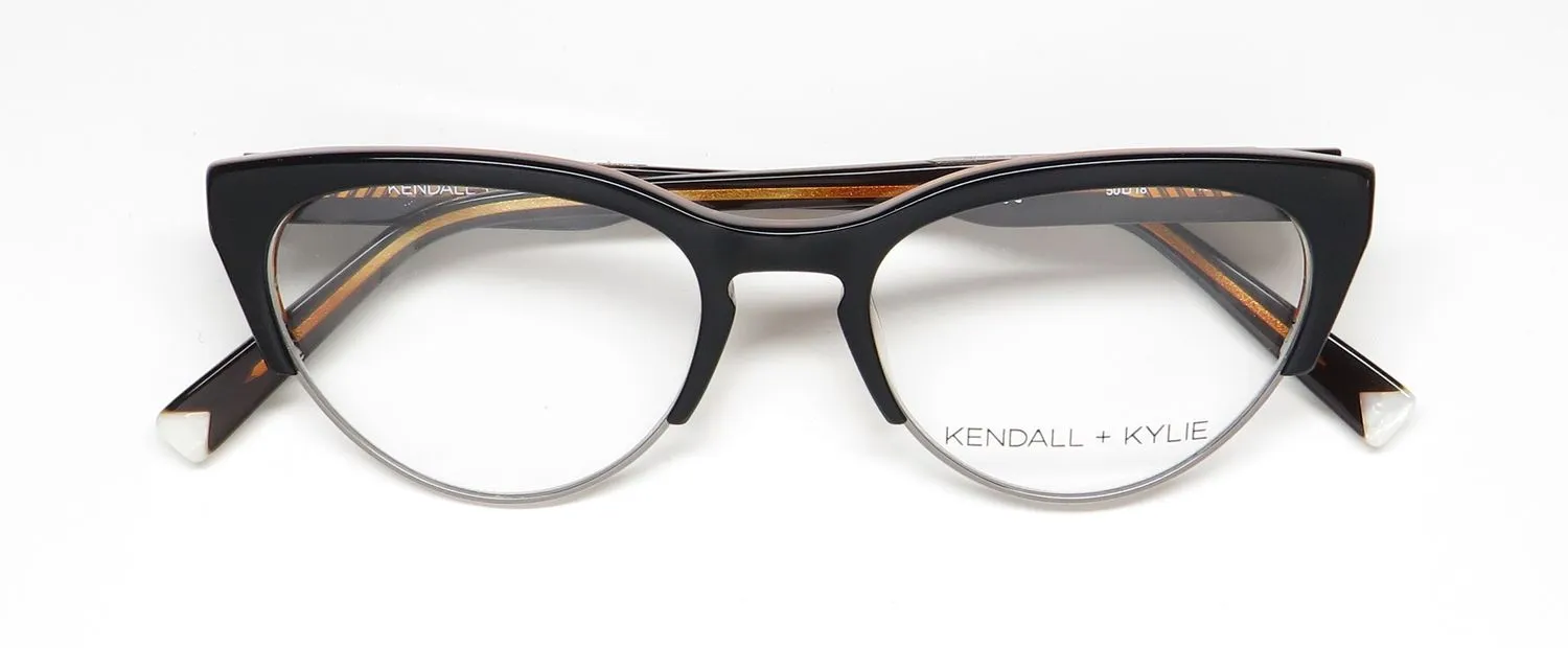 Kendall + Kylie Kko146 Roslyn 001 Eyeglasses Black 50mm 2