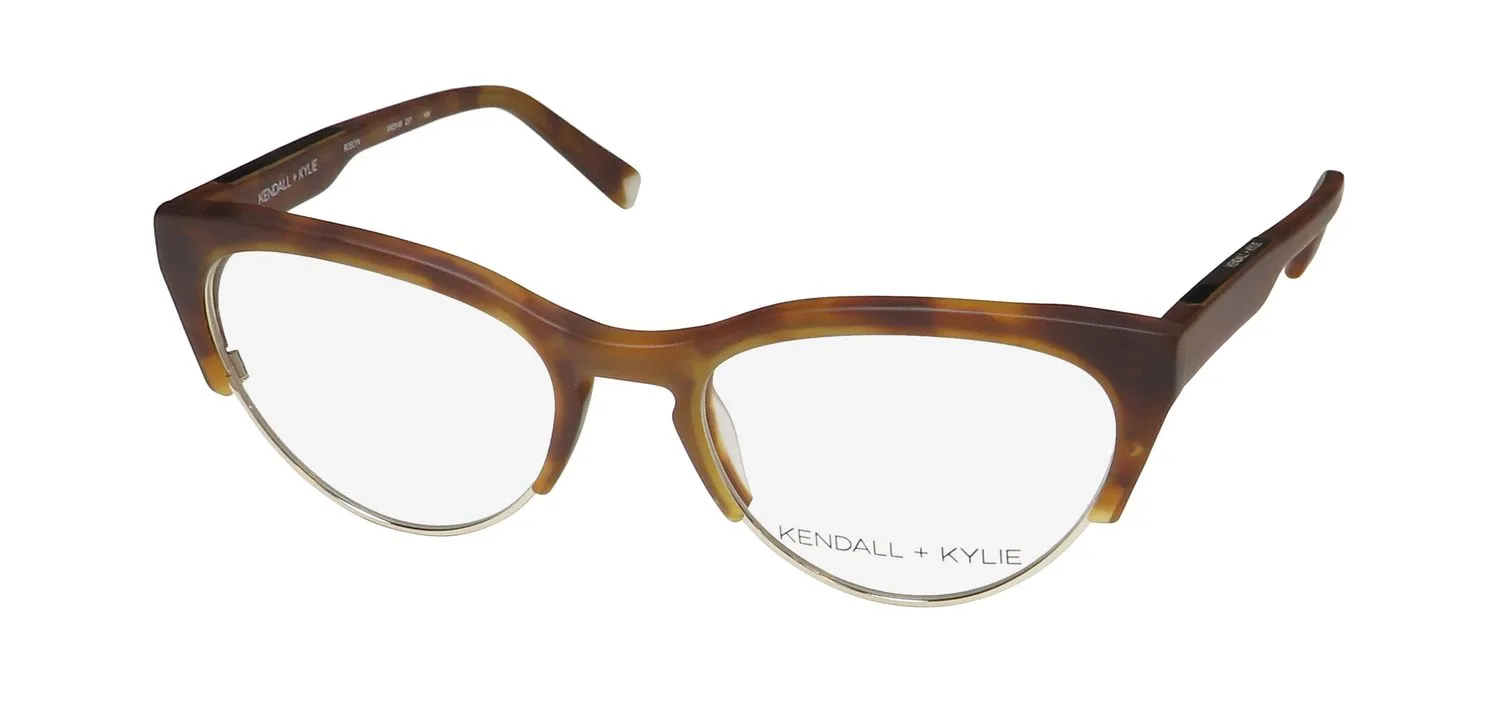 Kendall + Kylie Kko146 Roslyn 237 Eyeglasses Ginger Tortoise 50mm