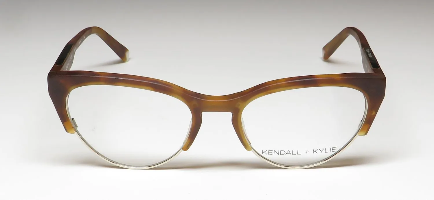Kendall + Kylie Kko146 Roslyn 237 Eyeglasses Ginger Tortoise 50mm 3