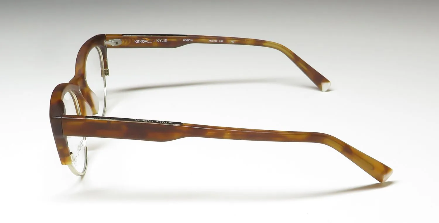 Kendall + Kylie Kko146 Roslyn 237 Eyeglasses Ginger Tortoise 50mm 4