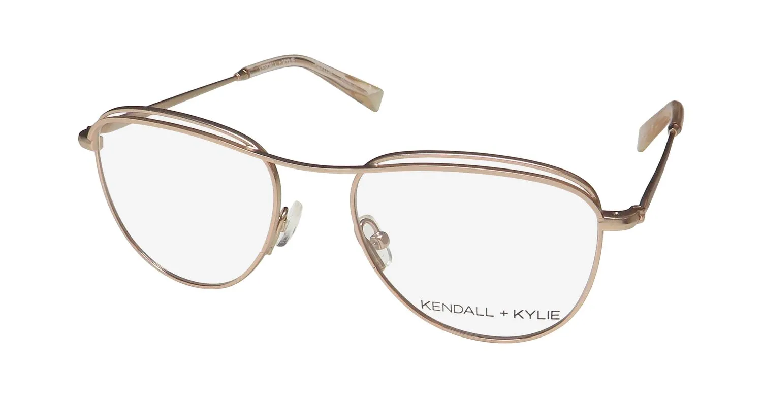 Kendall + Kylie Kko144 Peyton 780 Eyeglasses Rose Gold 51mm