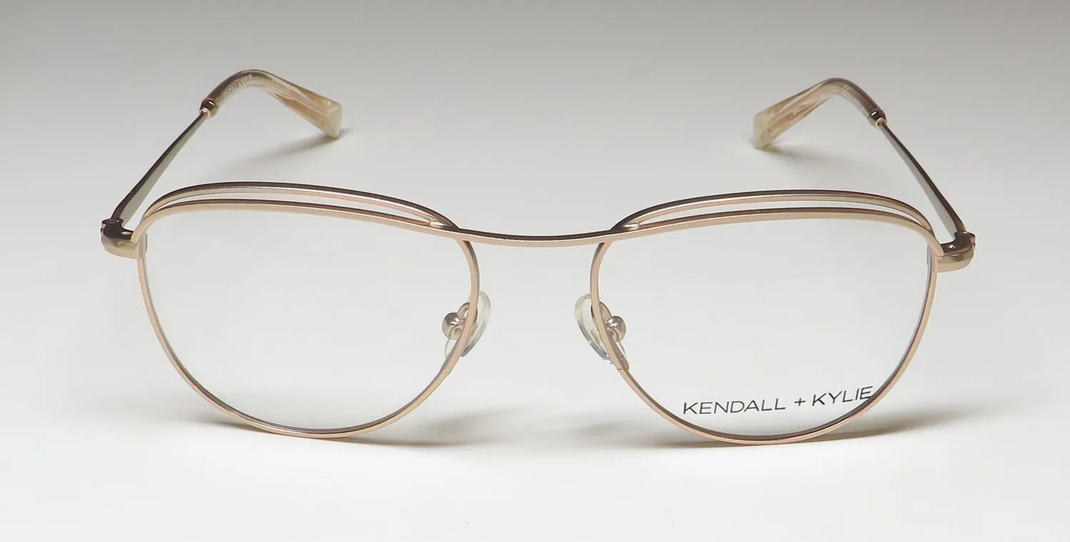 Kendall + Kylie Kko144 Peyton 780 Eyeglasses Rose Gold 51mm 3