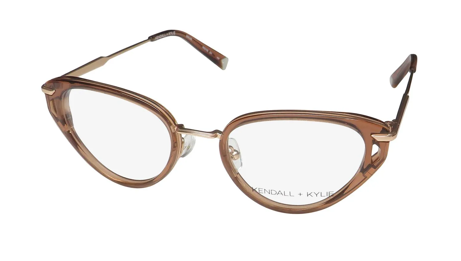 Kendall + Kylie Kko152 Emilee 231 Eyeglasses Crystal Brown 50mm