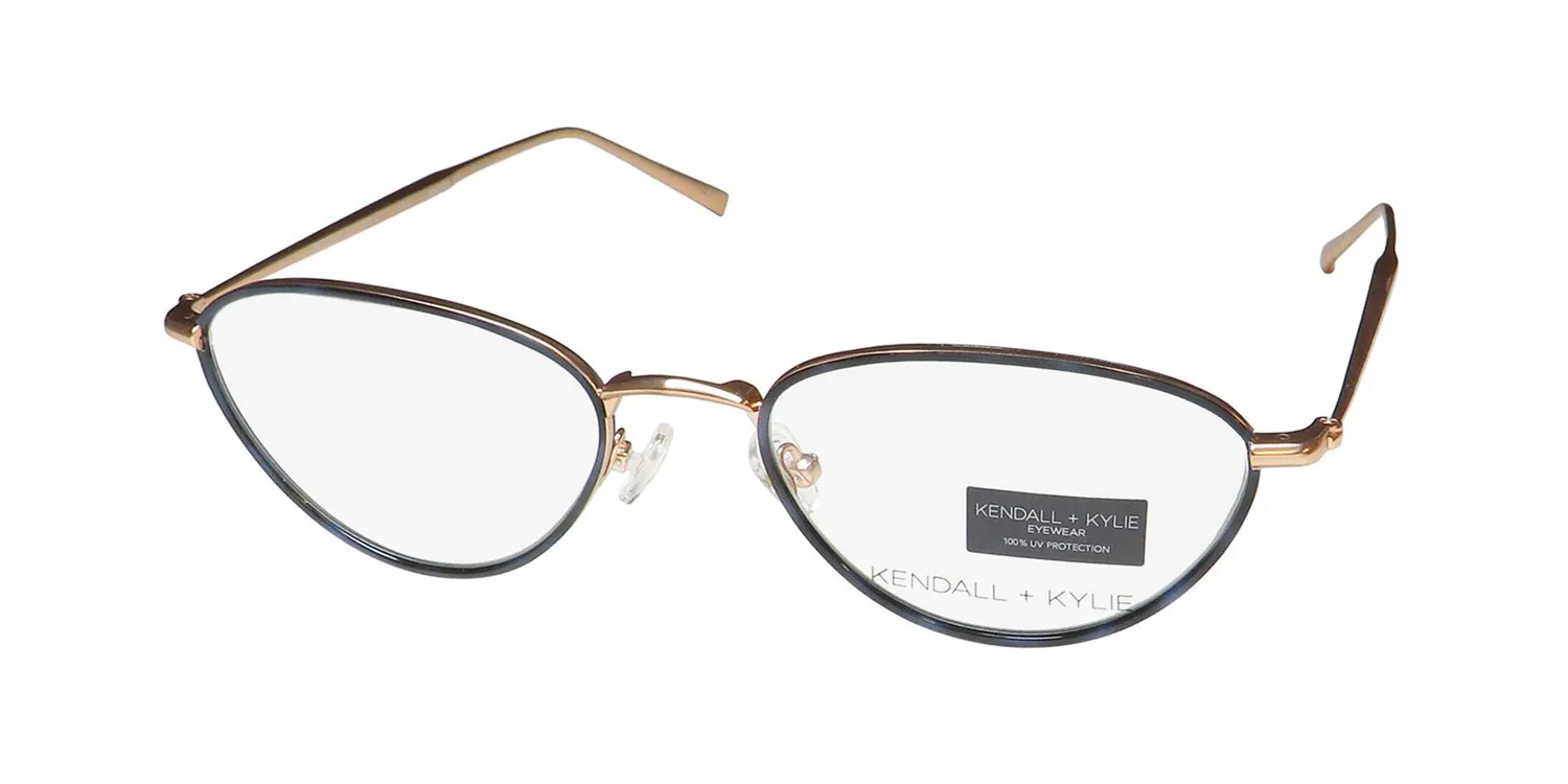 Kendall + Kylie Kko159 Kali 414 Eyeglasses Navy Tortoise 53mm