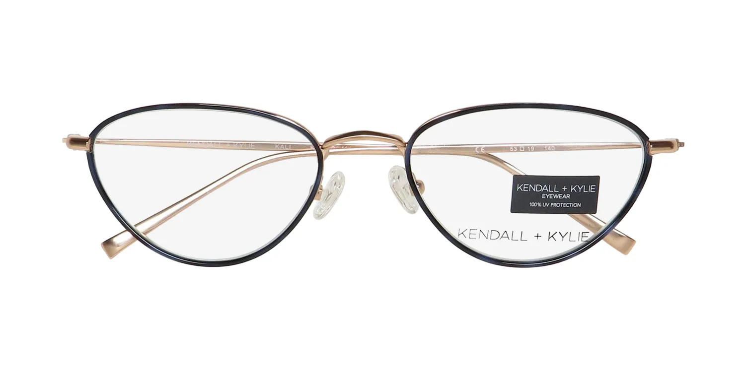 Kendall + Kylie Kko159 Kali 414 Eyeglasses Navy Tortoise 53mm 2