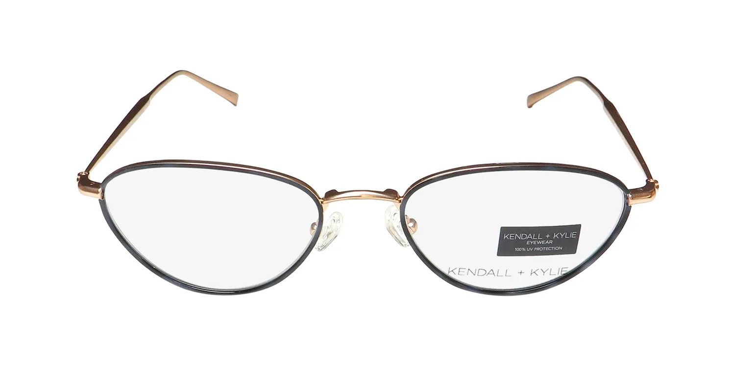 Kendall + Kylie Kko159 Kali 414 Eyeglasses Navy Tortoise 53mm 3