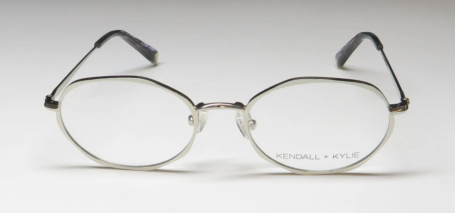 Kendall + Kylie Kko162 Alana 045 Eyeglasses Silver 51mm 3