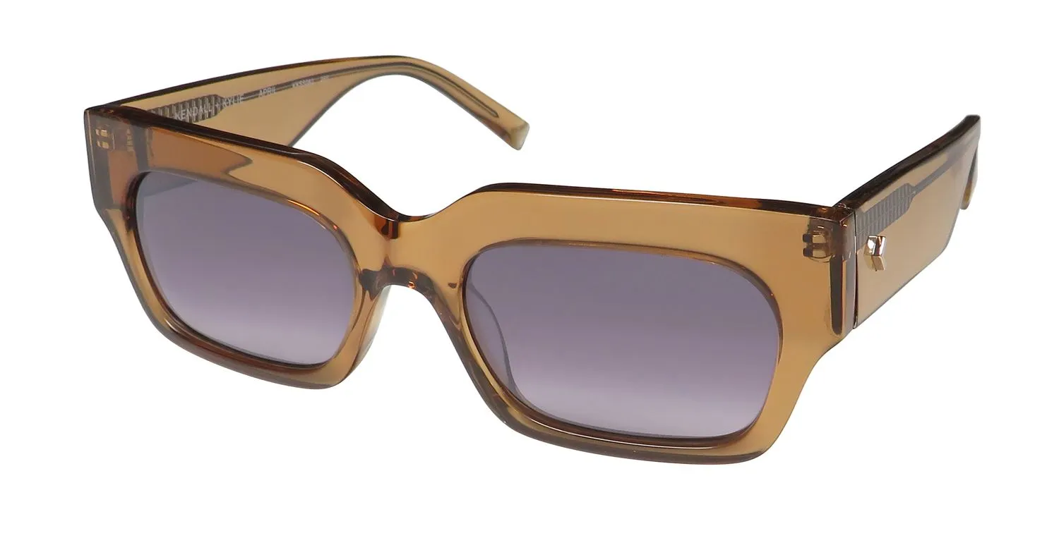 Kendall + Kylie Kks5082 April 265 Sunglasses Brown Crystal 53mm
