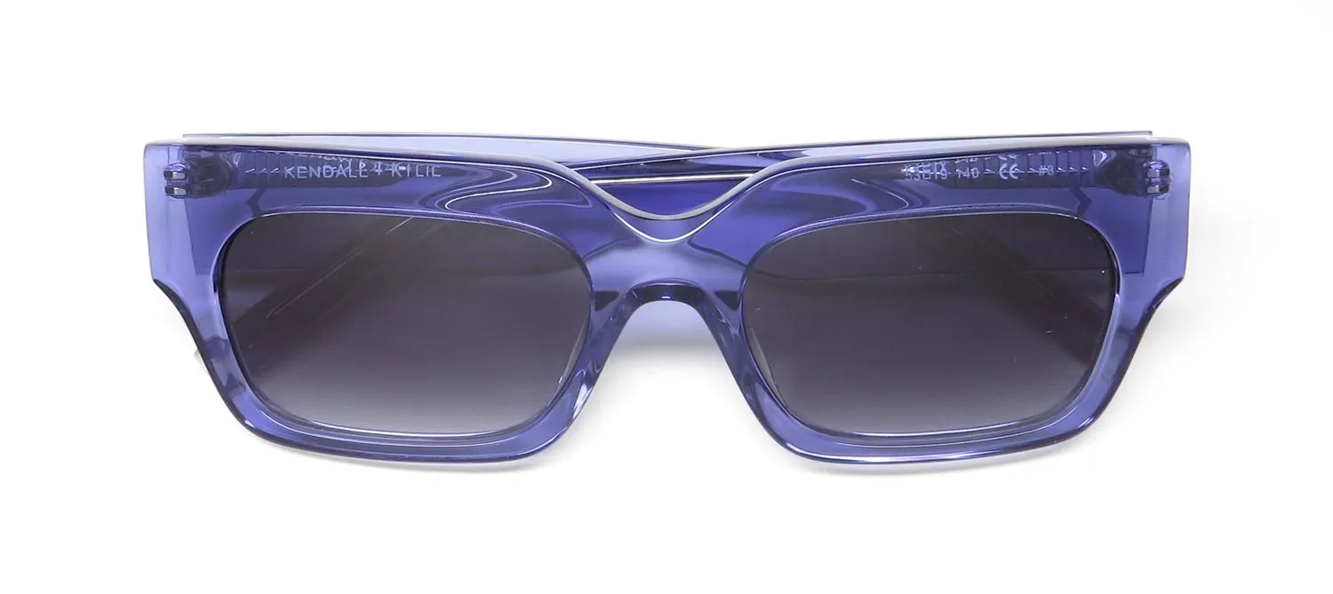 Kendall + Kylie Kks5082 April 424 Sunglasses Ultra Blue Crystal 53mm 2