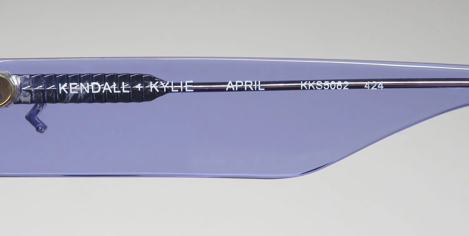 Kendall + Kylie Kks5082 April 424 Sunglasses Ultra Blue Crystal 53mm 7