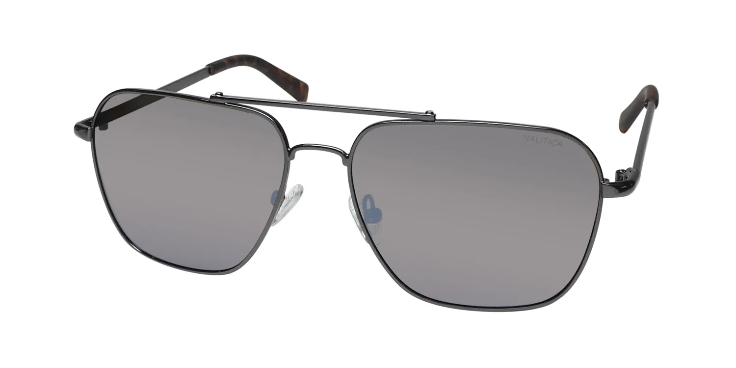 Nautica N9208s 040 Sunglasses Matte Gunmetal 57mm