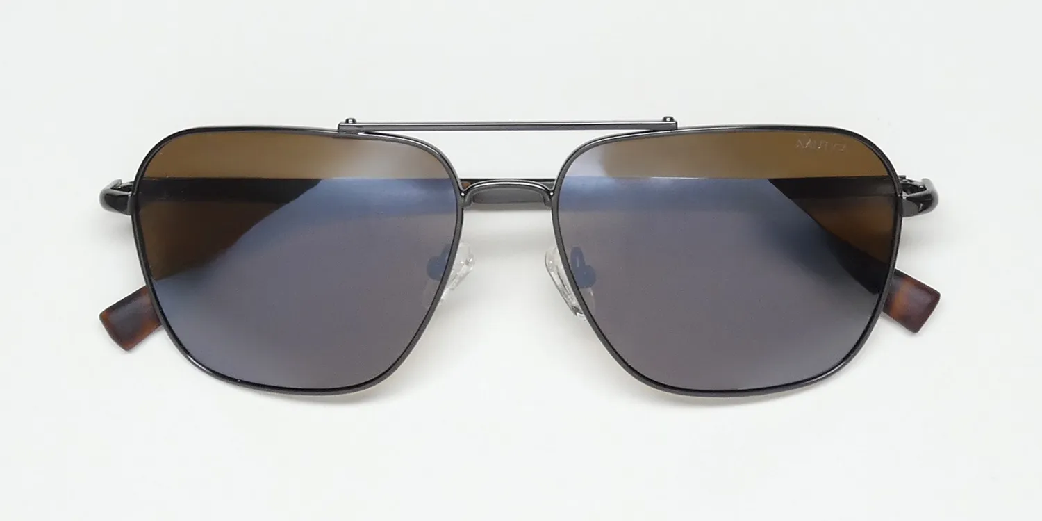 Nautica N9208s 040 Sunglasses Matte Gunmetal 57mm 2