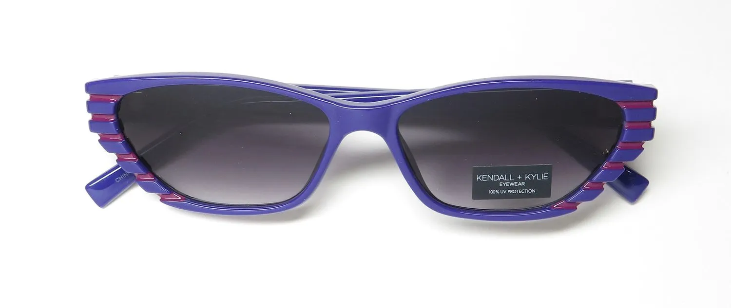 Kendall + Kylie Kk5087 Azura 513 Sunglasses Shiny Purple With Pink Epoxy 56mm 2