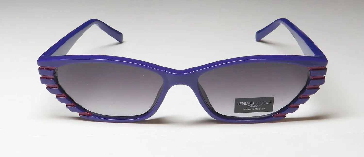 Kendall + Kylie Kk5087 Azura 513 Sunglasses Shiny Purple With Pink Epoxy 56mm 3