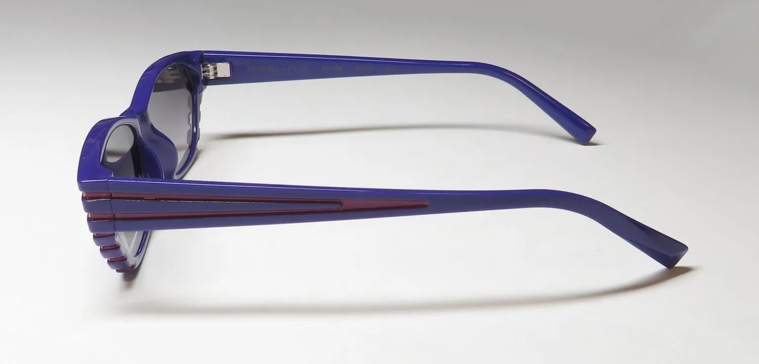 Kendall + Kylie Kk5087 Azura 513 Sunglasses Shiny Purple With Pink Epoxy 56mm 4