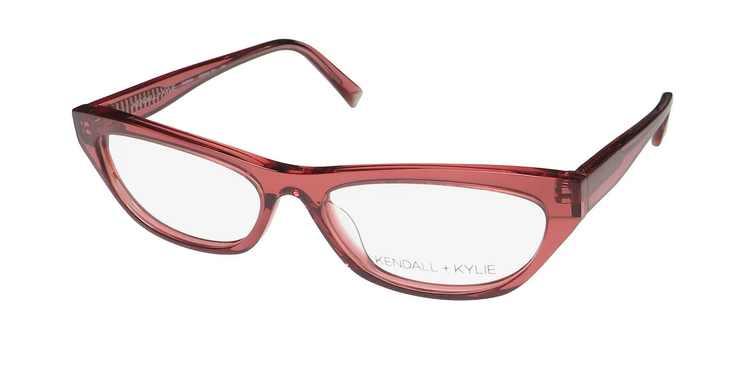 Kendall + Kylie Kko163 Farrah 601 Eyeglasses Rose Crystal 55mm