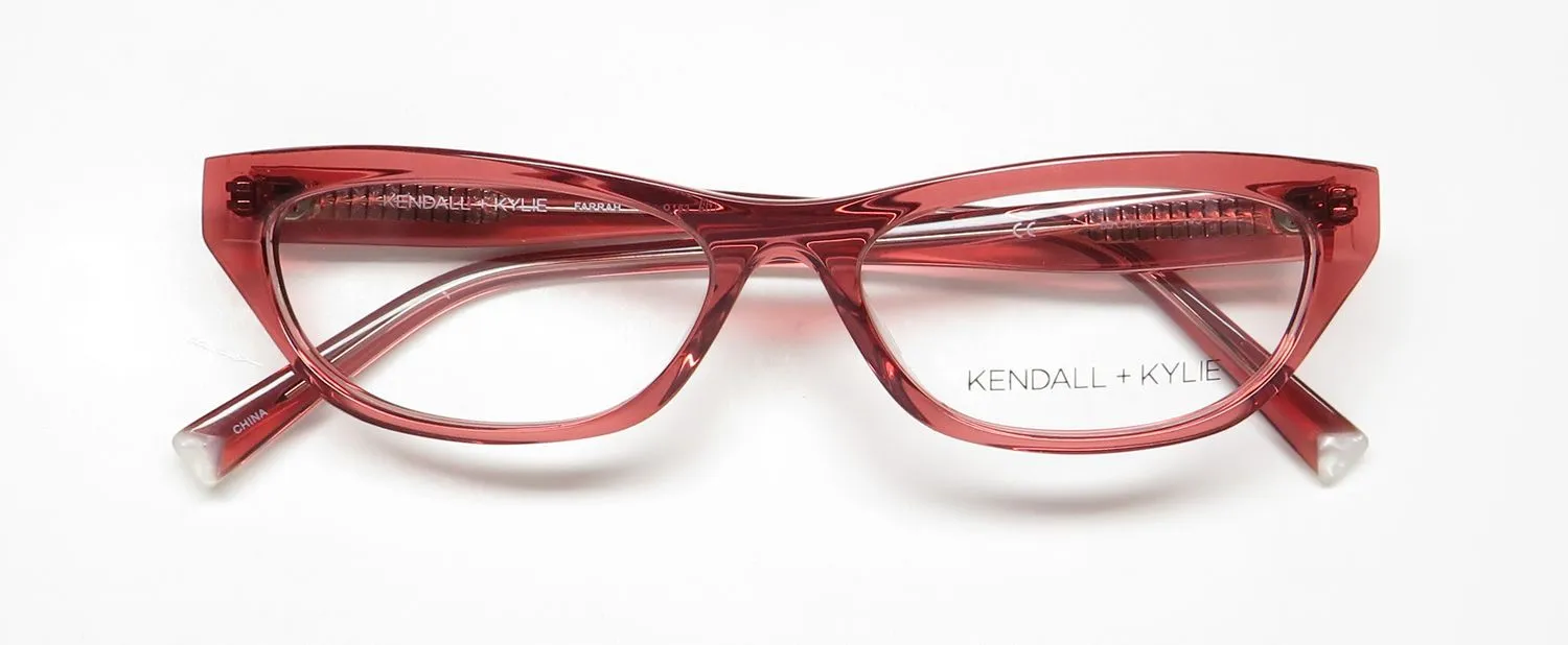 Kendall + Kylie Kko163 Farrah 601 Eyeglasses Rose Crystal 55mm 2
