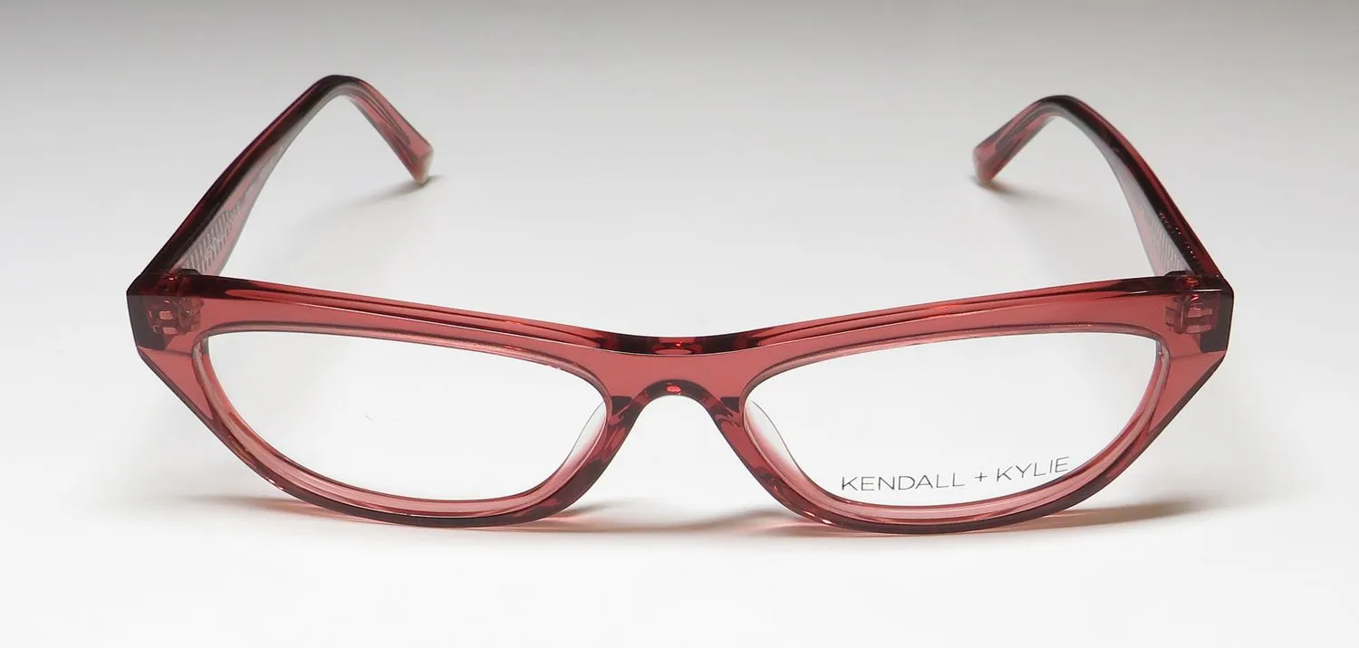 Kendall + Kylie Kko163 Farrah 601 Eyeglasses Rose Crystal 55mm 3
