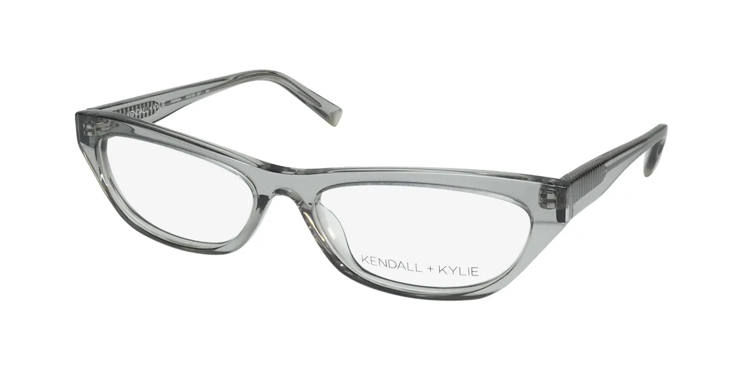 Kendall + Kylie Kko163 Farrah 057 Eyeglasses Grey Crystal 55mm
