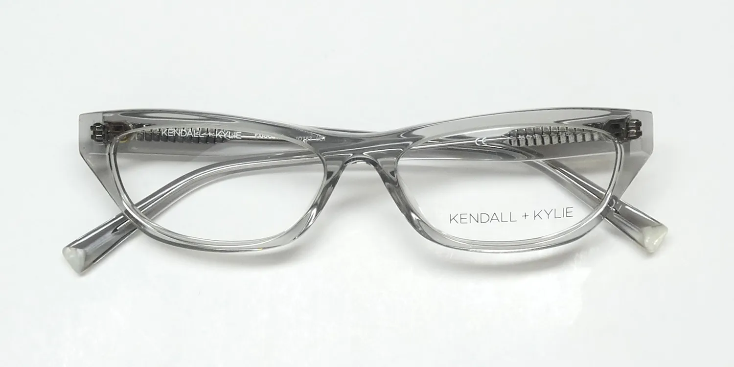 Kendall + Kylie Kko163 Farrah 057 Eyeglasses Grey Crystal 55mm 2