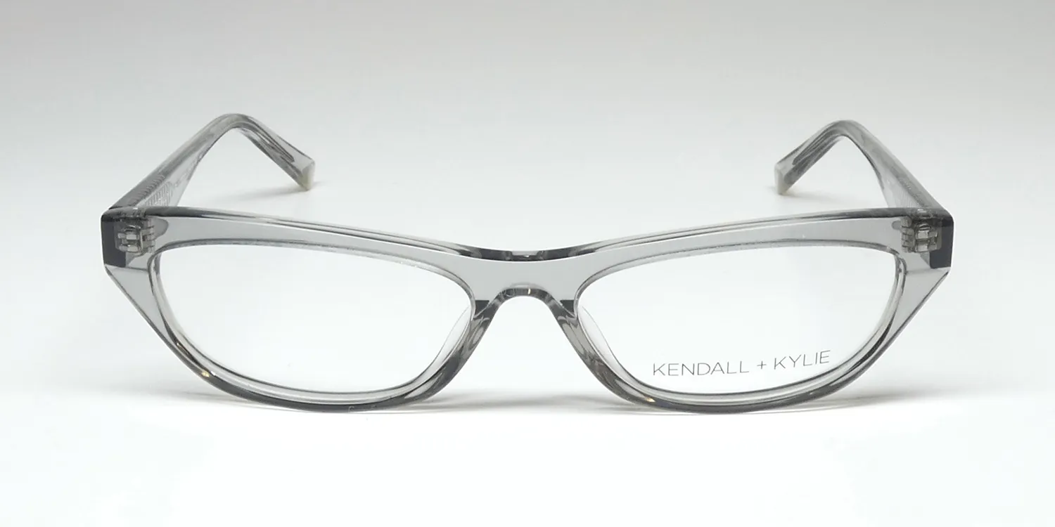 Kendall + Kylie Kko163 Farrah 057 Eyeglasses Grey Crystal 55mm 3