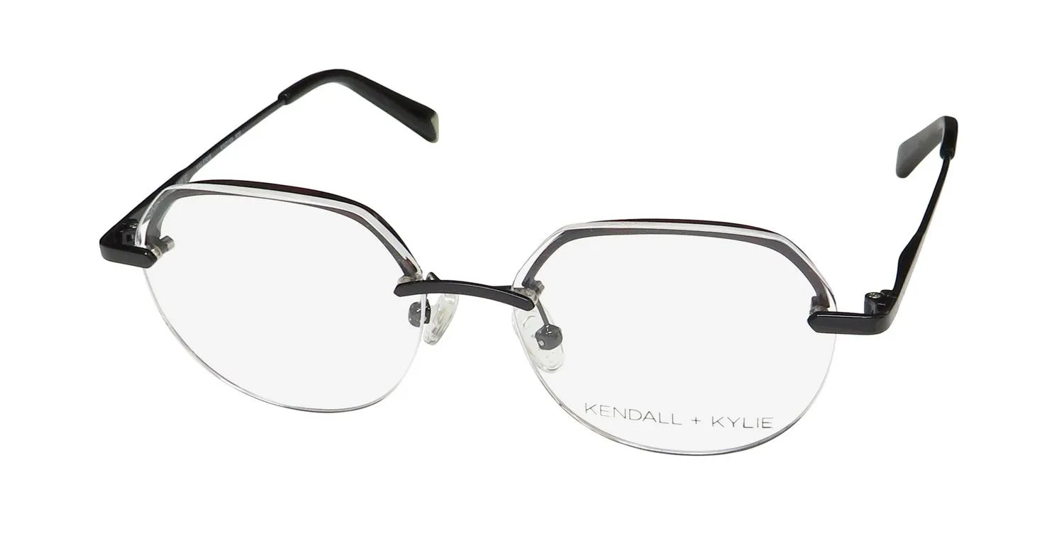 Kendall + Kylie Kko169 Valerie 605 Eyeglasses Black 50mm