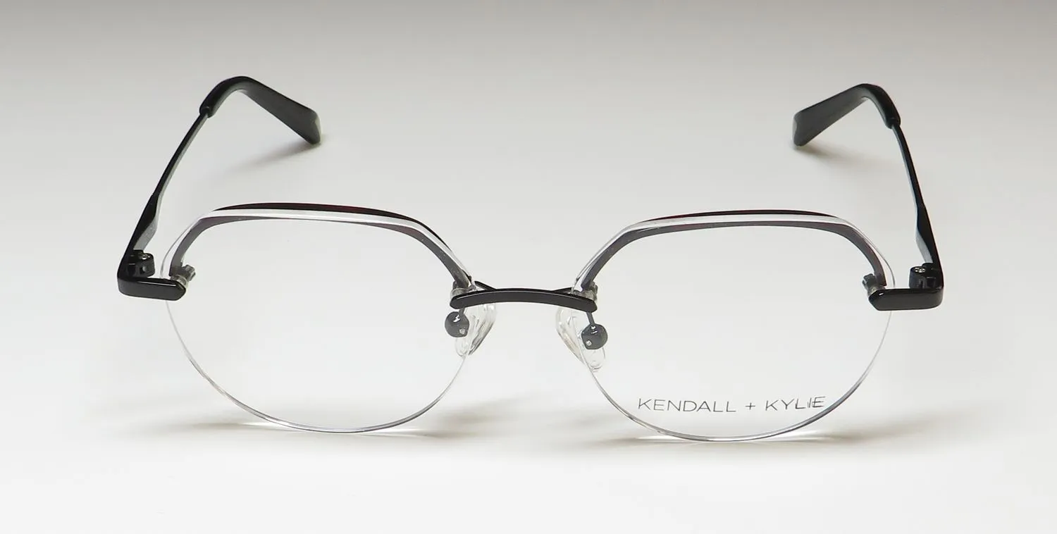 Kendall + Kylie Kko169 Valerie 605 Eyeglasses Black 50mm 3