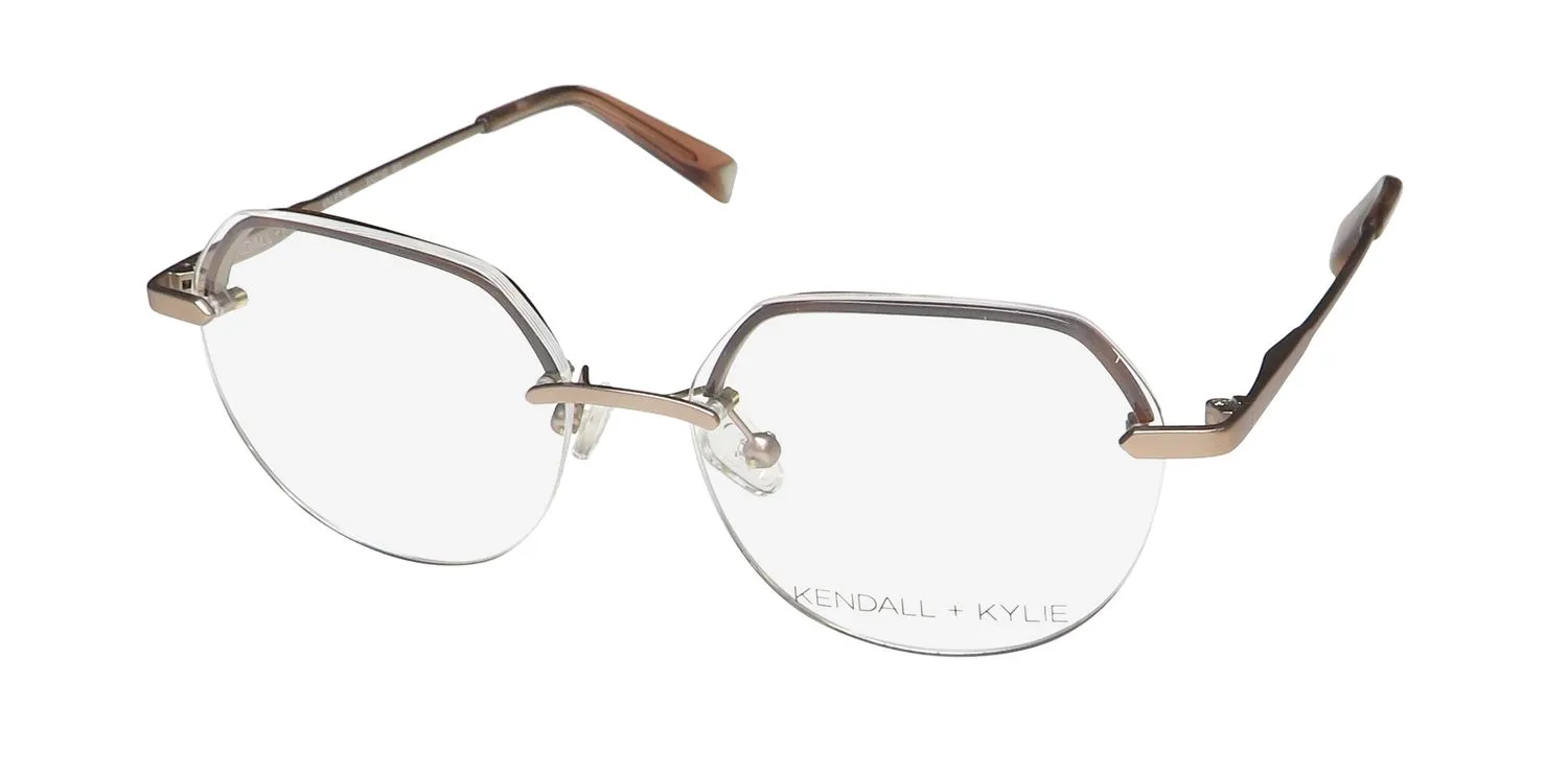 Kendall + Kylie Kko169 Valerie 653 Eyeglasses Rose Gold 50mm