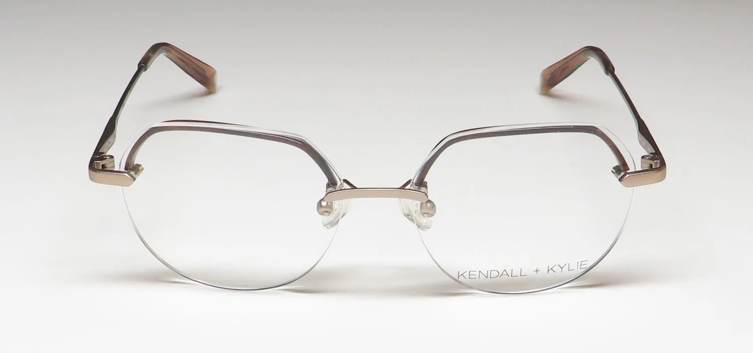 Kendall + Kylie Kko169 Valerie 653 Eyeglasses Rose Gold 50mm 3