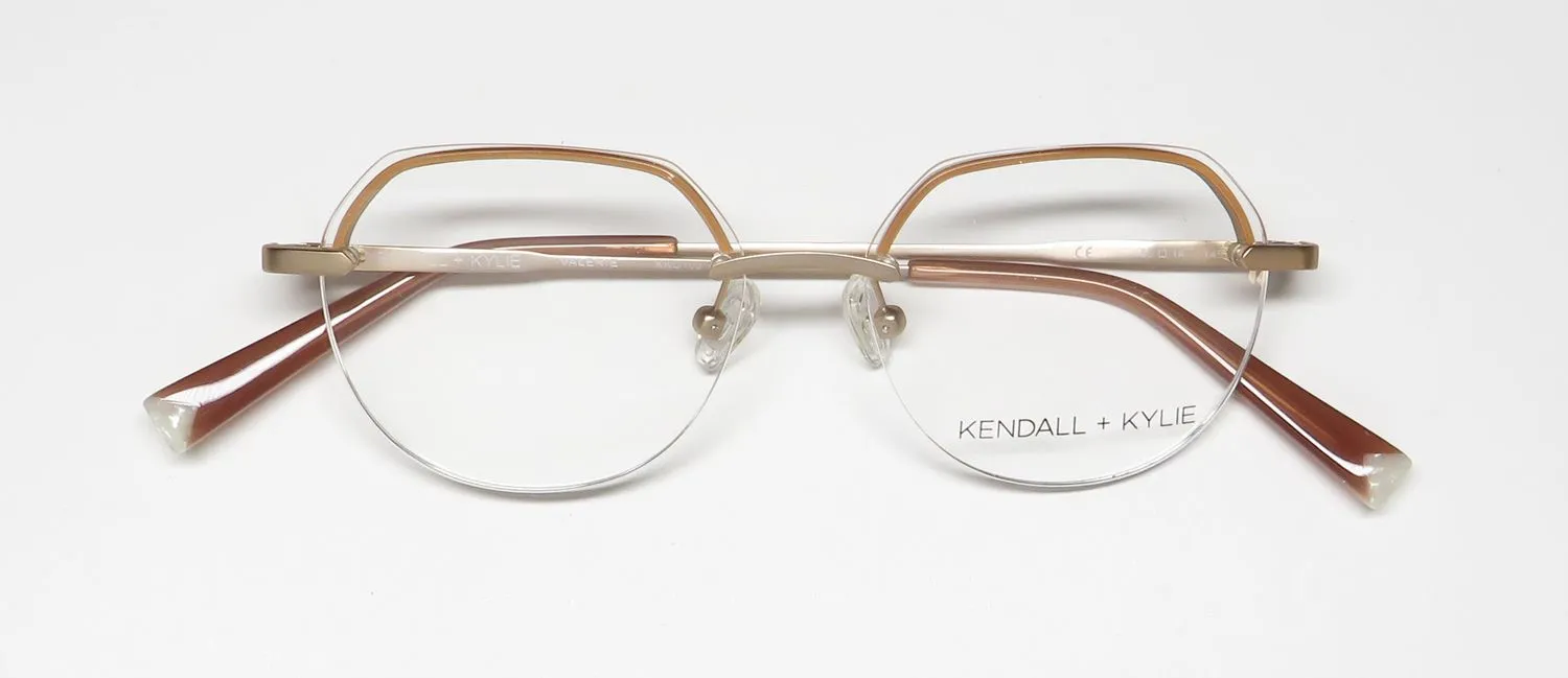 Kendall + Kylie Kko169 Valerie 664 Eyeglasses Light Gold 50mm 2