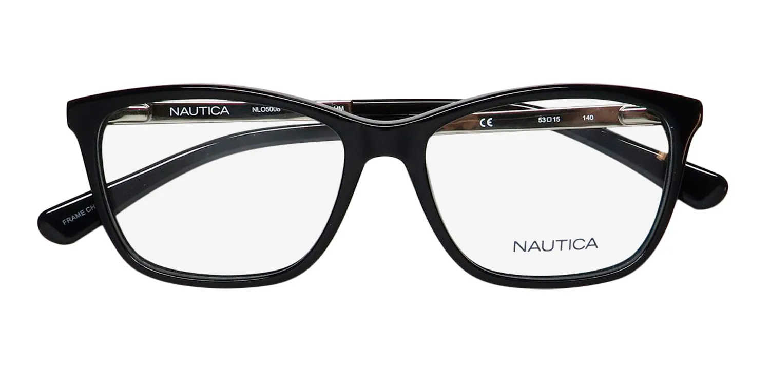Nautica Nlo5008 001 Eyeglasses Black 53mm 2