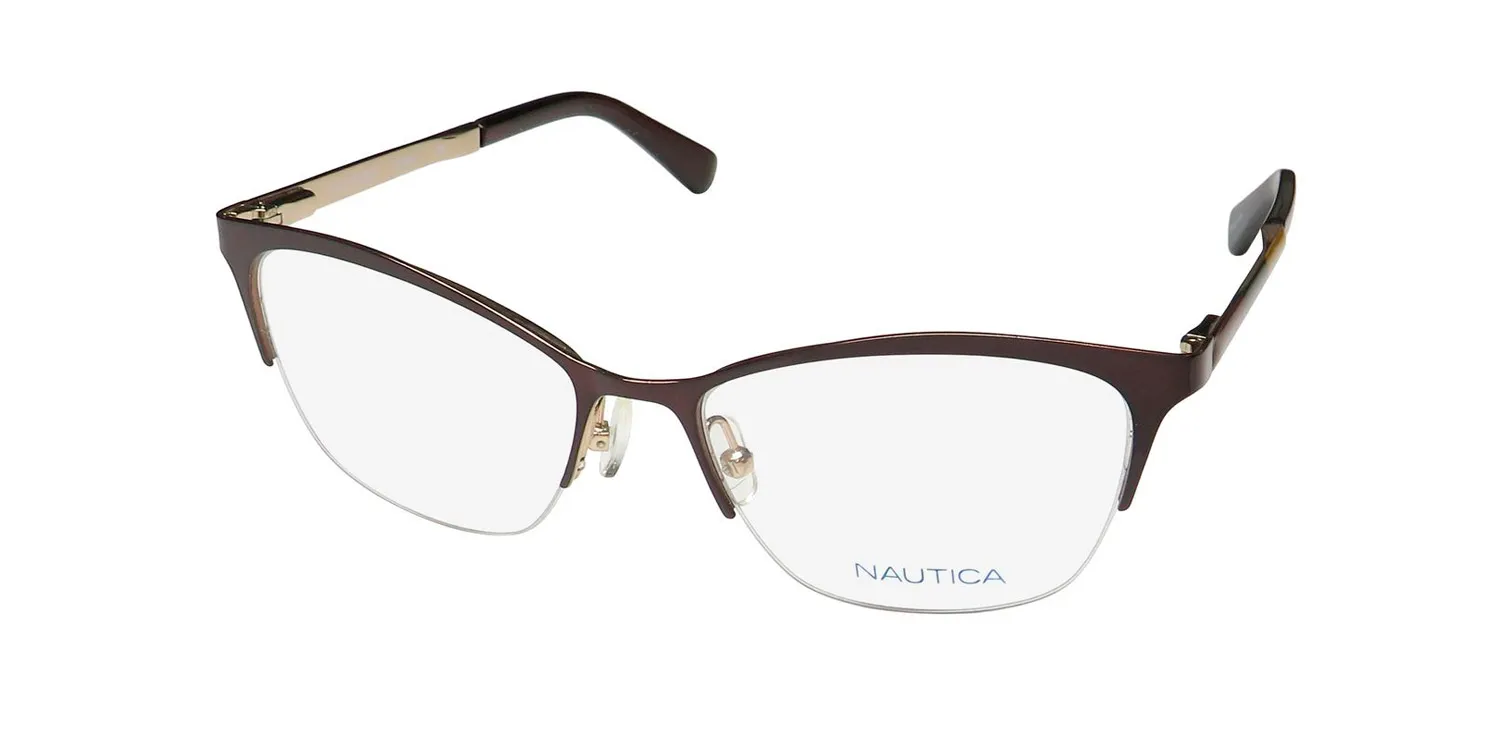 Nautica Nlo5009 200 Eyeglasses Brown 51mm