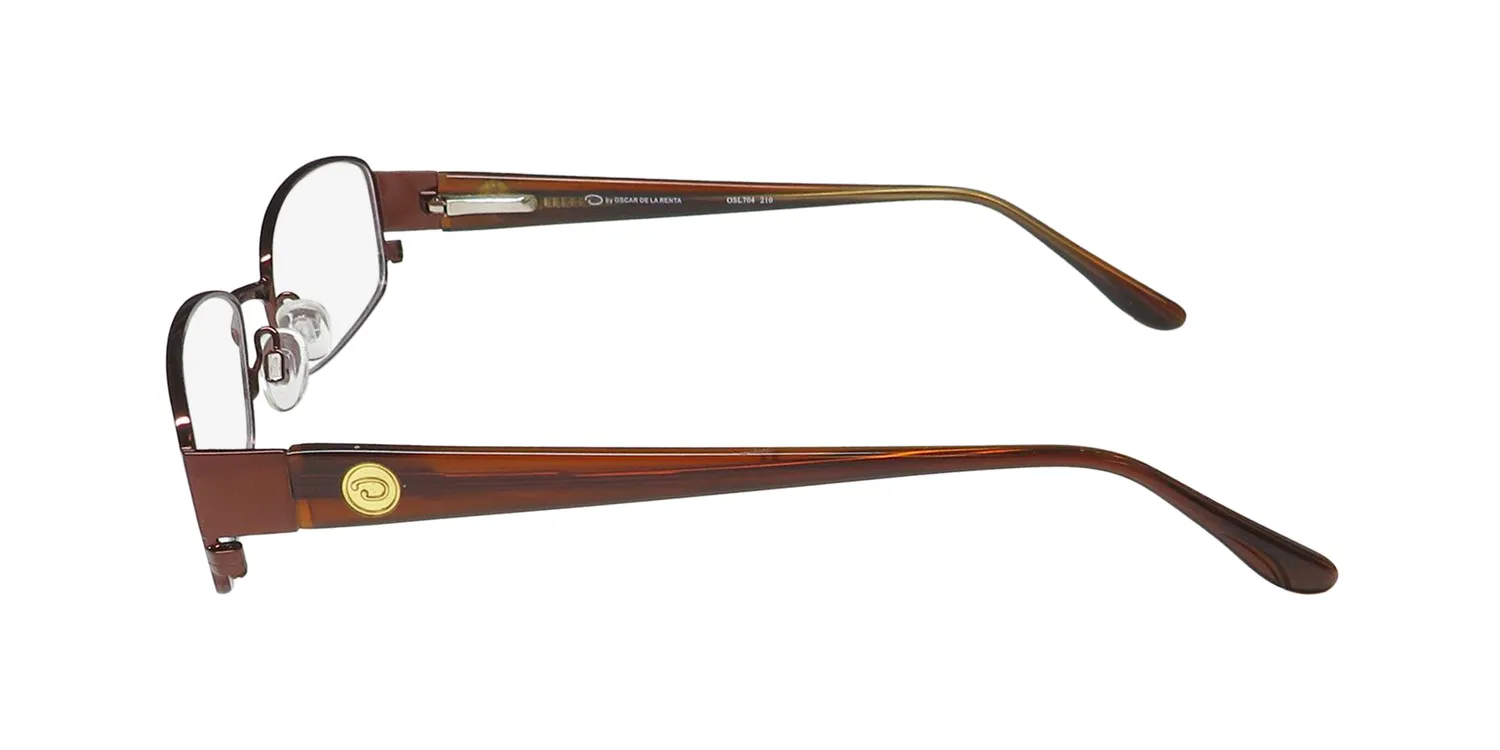 Oscar de la Renta Osl 704 210 Eyeglasses Brown 54mm 4