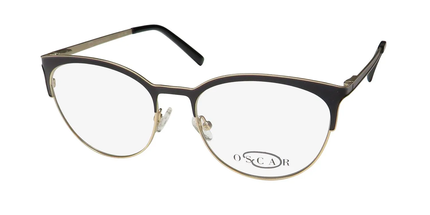 Oscar de la Renta Osl 723 002 Eyeglasses Semi Matte Black 53mm