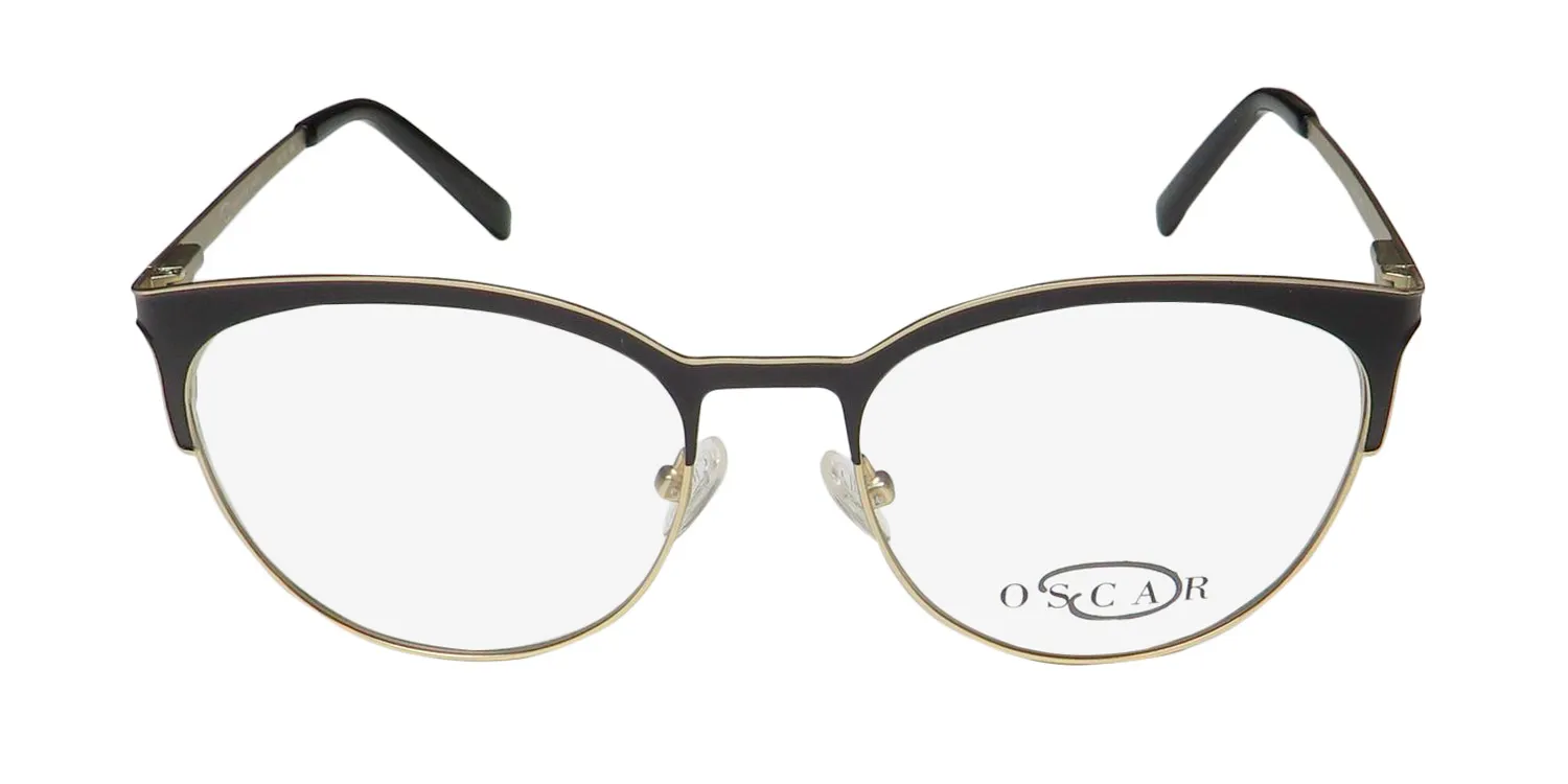 Oscar de la Renta Osl 723 002 Eyeglasses Semi Matte Black 53mm 3
