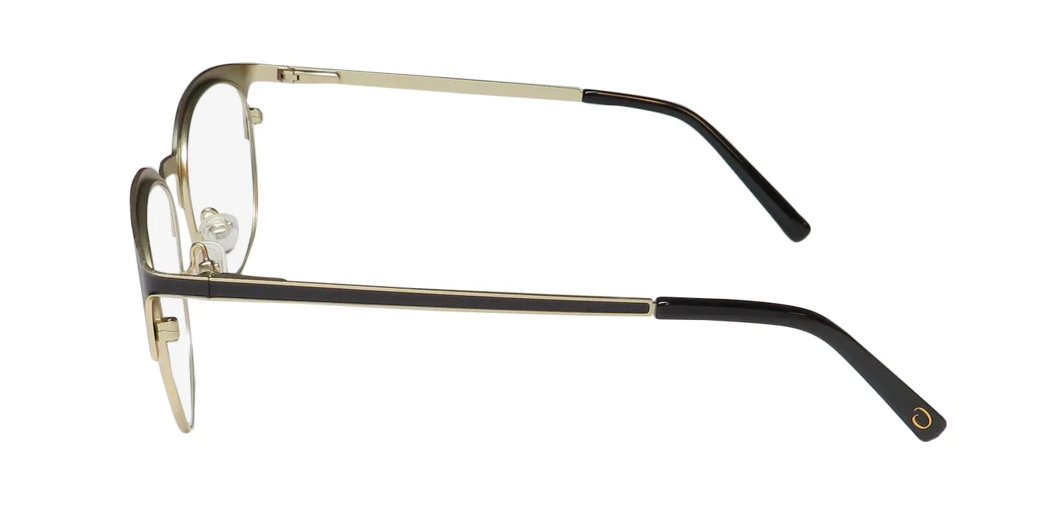 Oscar de la Renta Osl 723 002 Eyeglasses Semi Matte Black 53mm 4