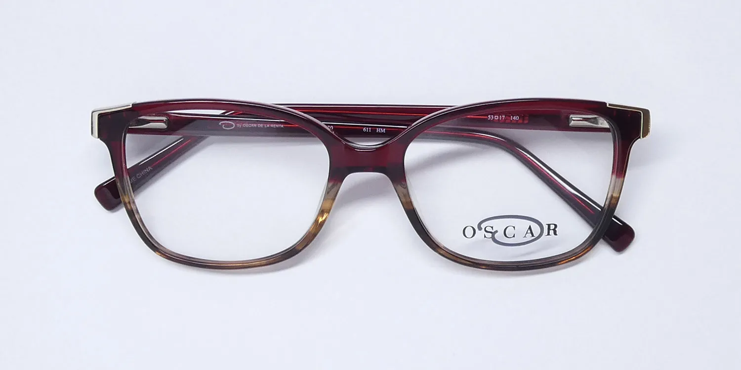 Oscar de la Renta Osl 730 611 Eyeglasses Red 53mm 2