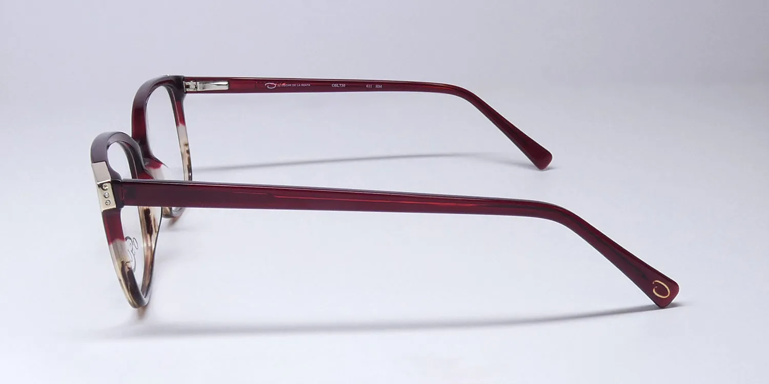 Oscar de la Renta Osl 730 611 Eyeglasses Red 53mm 4