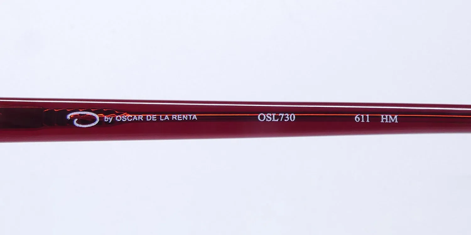 Oscar de la Renta Osl 730 611 Eyeglasses Red 53mm 7