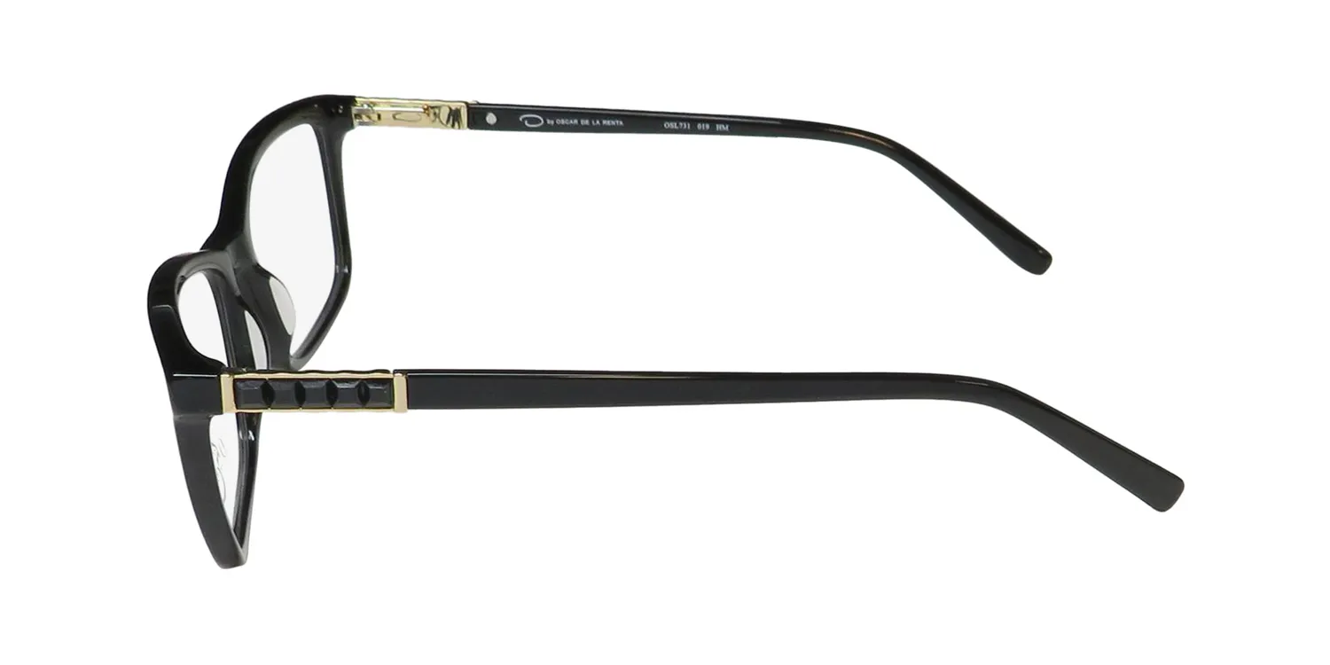 Oscar de la Renta Osl 731 019 Eyeglasses Black 55mm 4