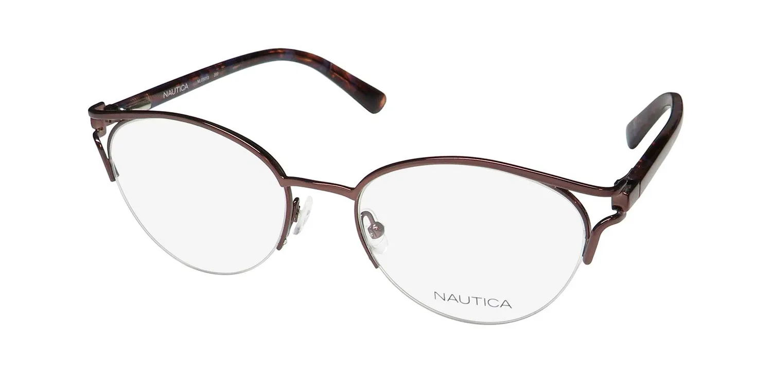 Nautica Nlo5013 200 Eyeglasses Brown 52mm
